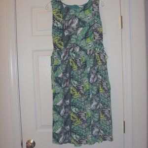 Sleeveless Sun Dress  Beach Coverup Collective Concepts Sz L NWT